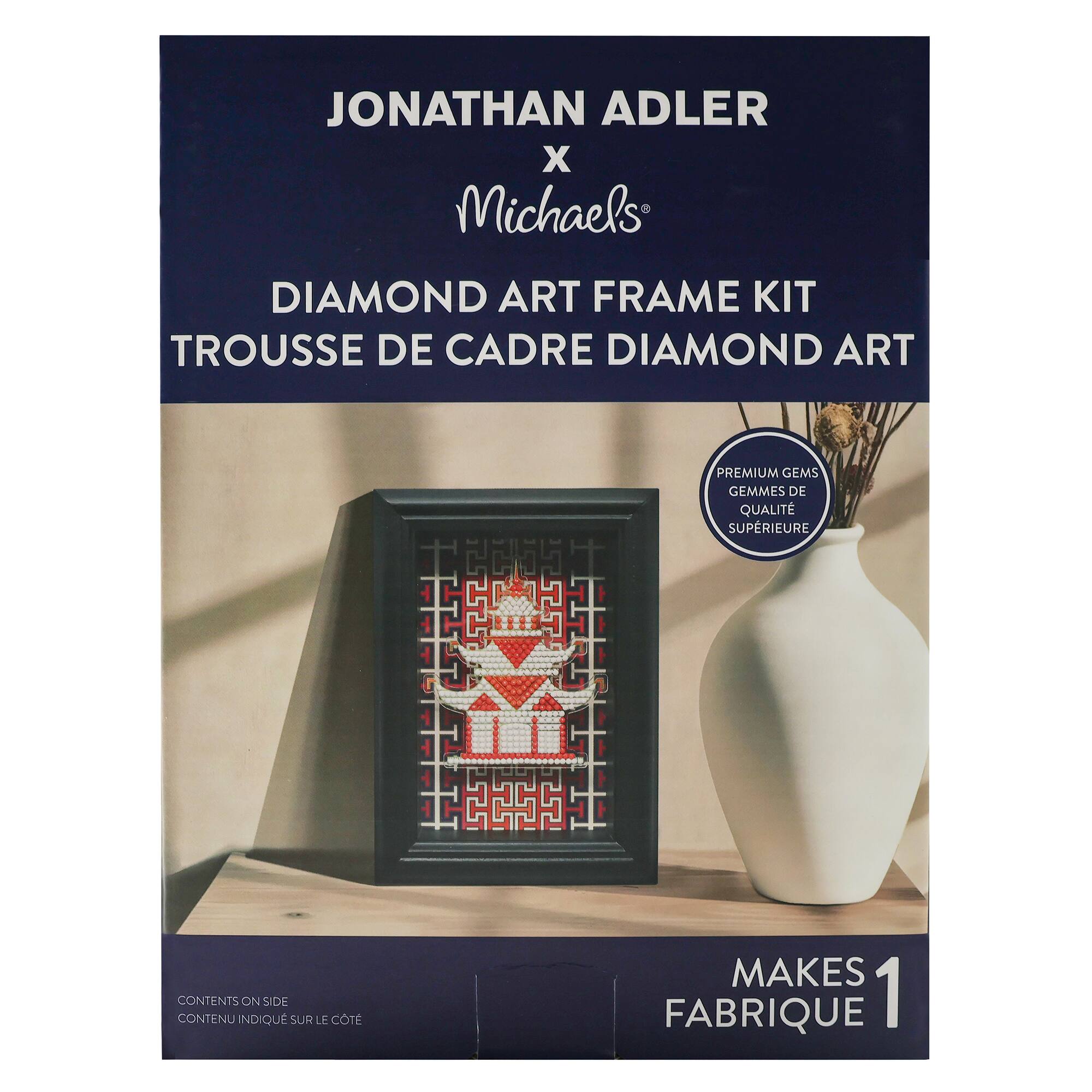 Jonathan Adler x Michaels 4" x 6" Pagoda Diamond Art Frame Kit